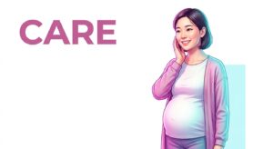 치료 후 밝게 웃는 산모의 모습