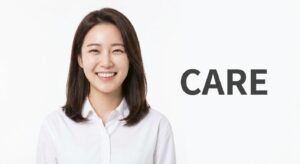 건강하고 아름다운 미소를 지어 보이는 여성의 모습